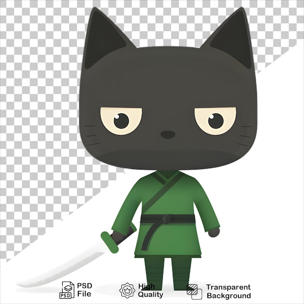 cartoon cat ninja