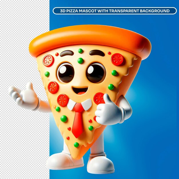 PSD a cartoon character with a pizza