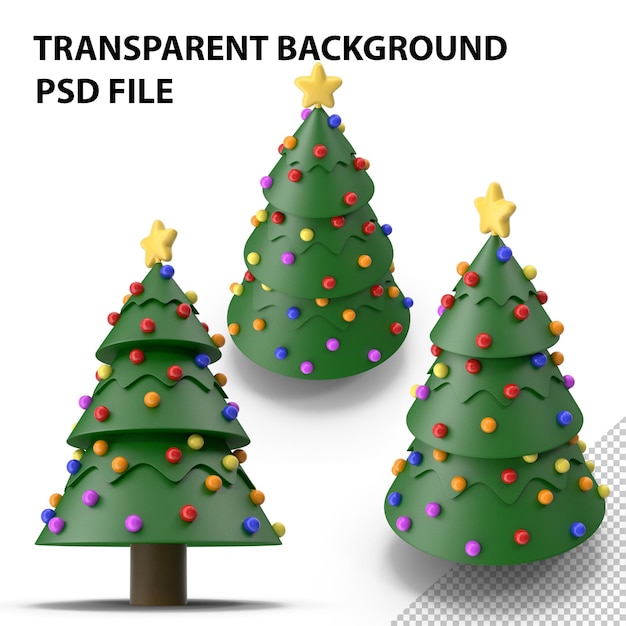 Cartoon Christmas Tree PNG