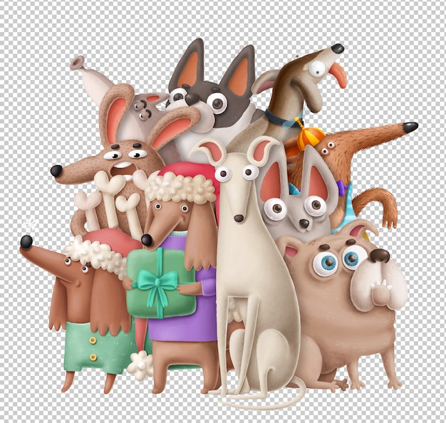 cartoon dogs