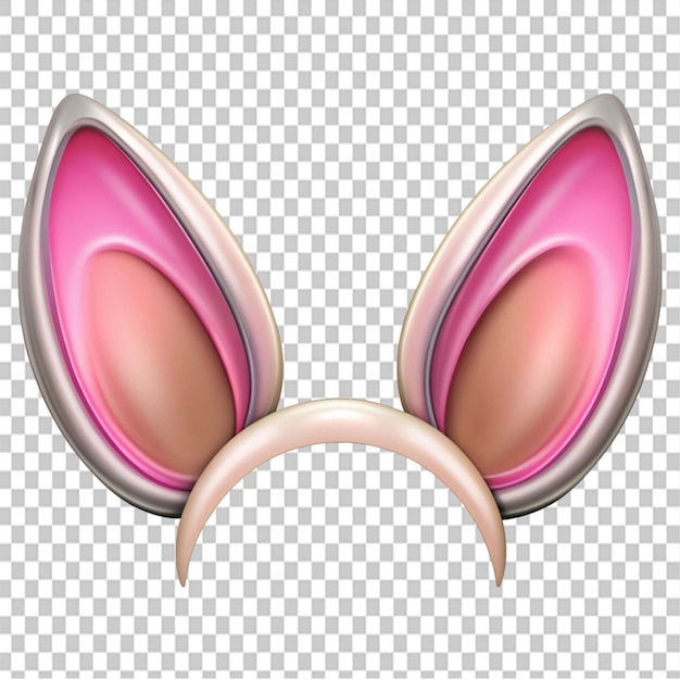 PSD cartoon ears on transparent background