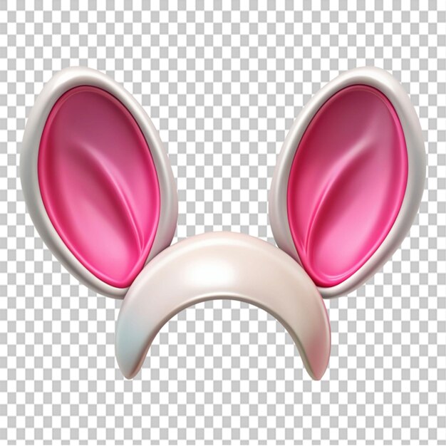 PSD cartoon ears on transparent background