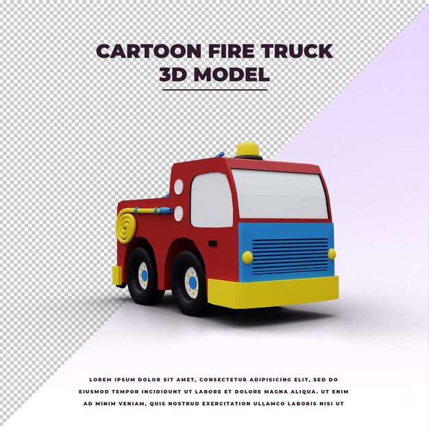 cartoon Fire truck