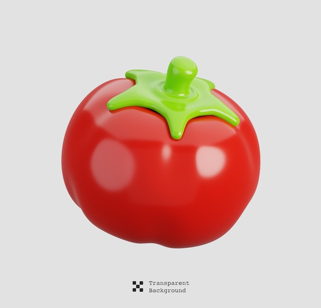 Cartoon fresh two red chilies vegetable isolated Food nature icon concept 3d render illustration