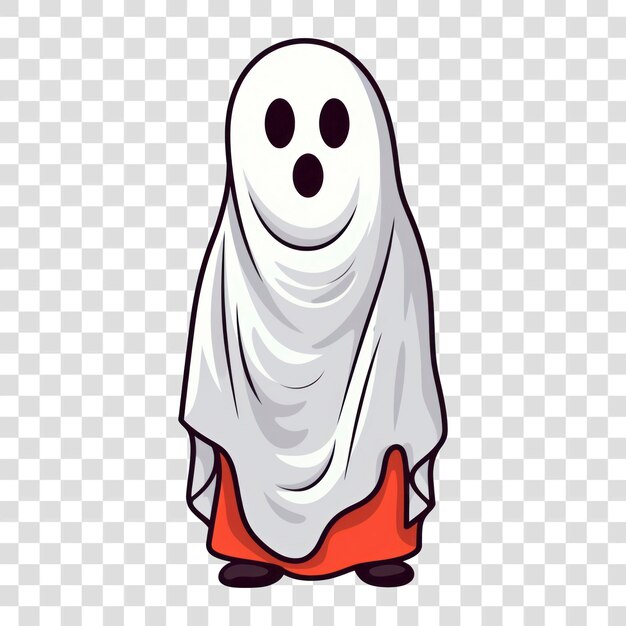 PSD cartoon ghost costume character