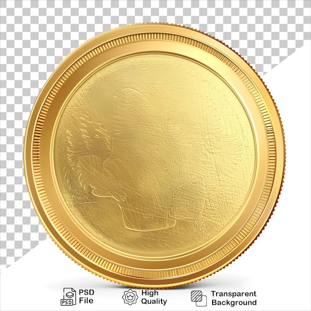 Cartoon Gold Coin with Sparkles