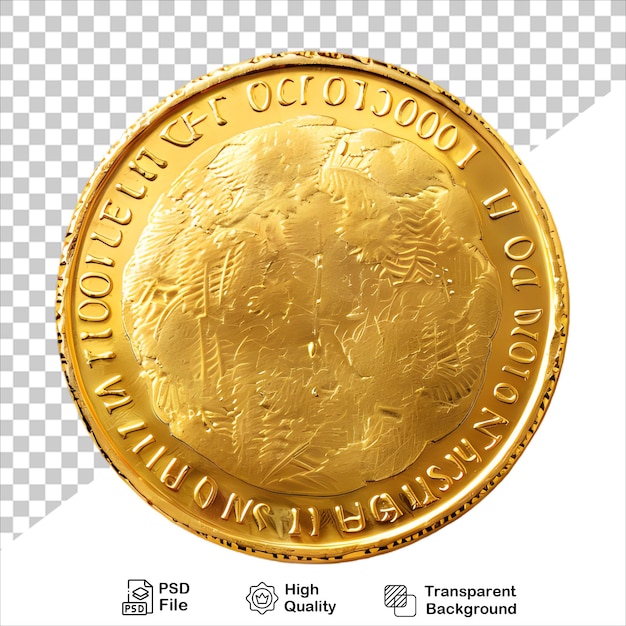 Cartoon Gold Coin with Sparkles