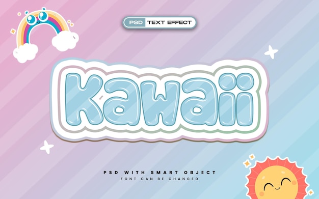 Cartoon Kawaii Text Effect