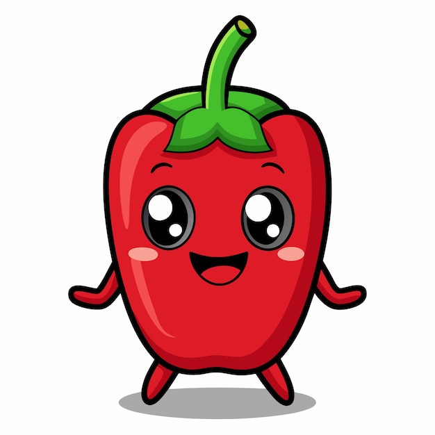 cartoon pepper vegetables cartoon