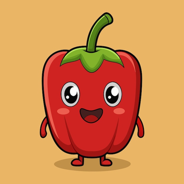 cartoon pepper vegetables cartoon