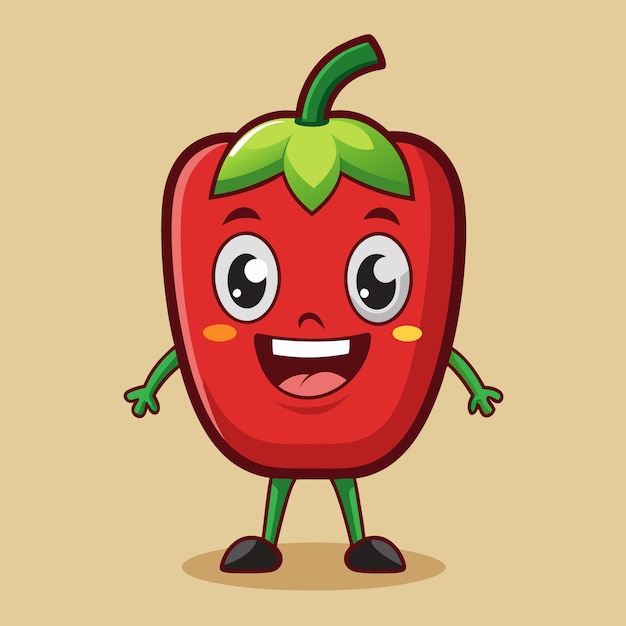 cartoon pepper vegetables cartoon