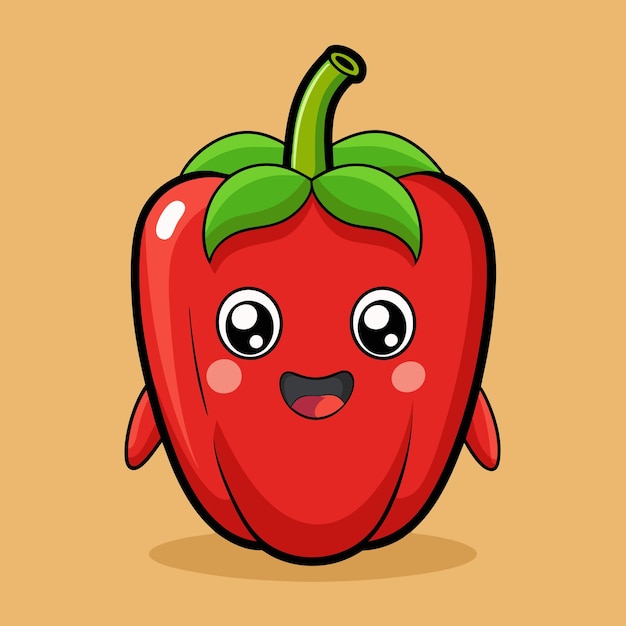 cartoon pepper vegetables cartoon