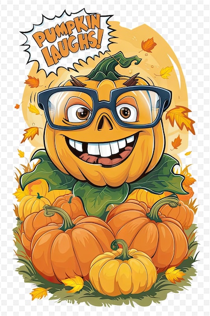 PSD a cartoon of a pumpkin with a face that says quot gourds quot