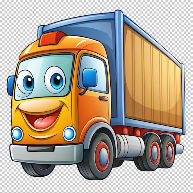 PSD cartoon truck