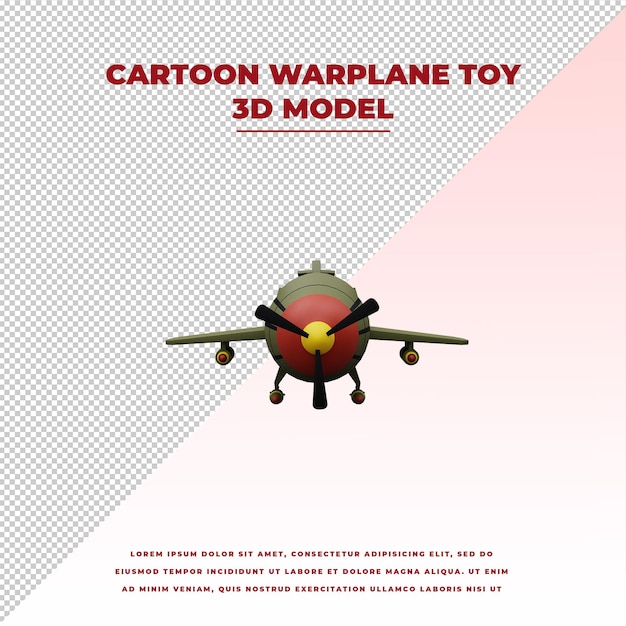 Cartoon Warplane toy