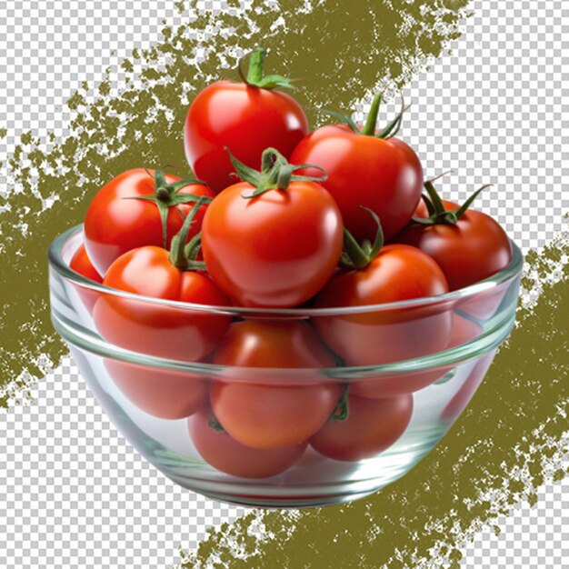 Cascading crimson a bountiful bowl of luscious tom on transparent background