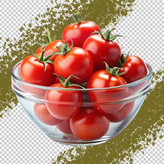 Cascading crimson a bountiful bowl of luscious tom on transparent background