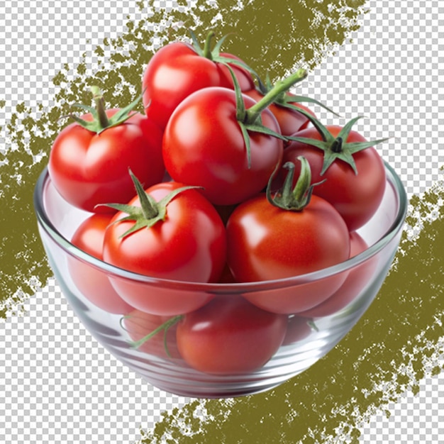 Cascading crimson a bountiful bowl of luscious tom on transparent background