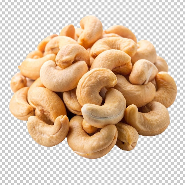 PSD cashews on white background