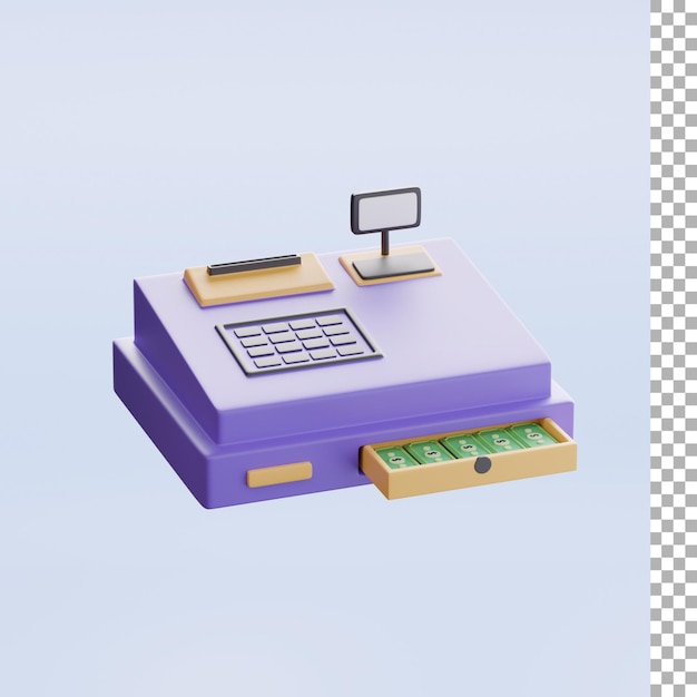 Cashier Machine 3d Icon