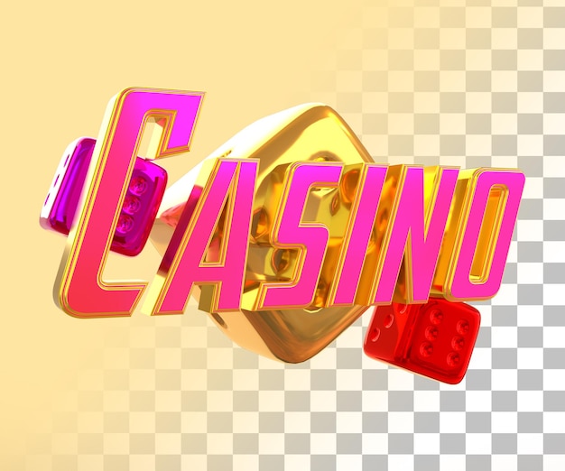 Casino 3d text