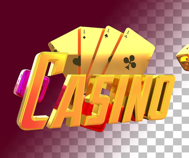 Casino 3d text