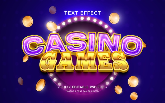 Casino text effect