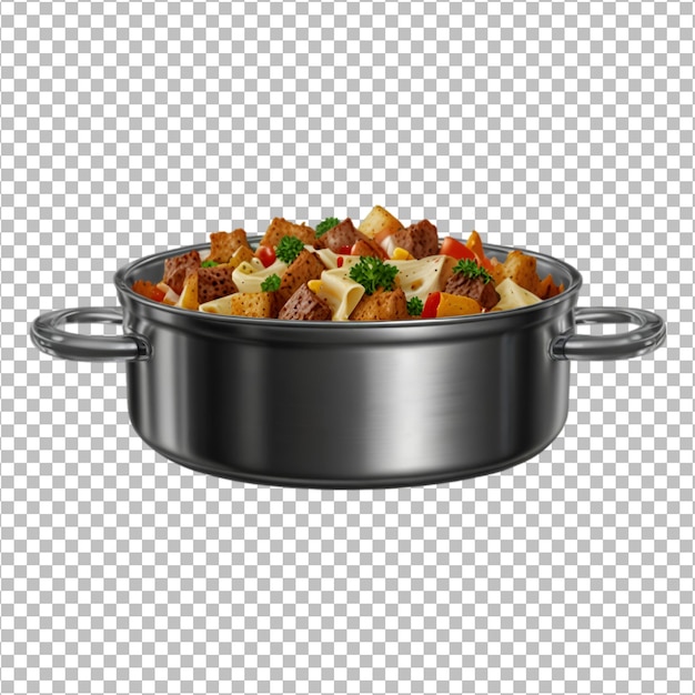 PSD casserole on a transparent background premium psd