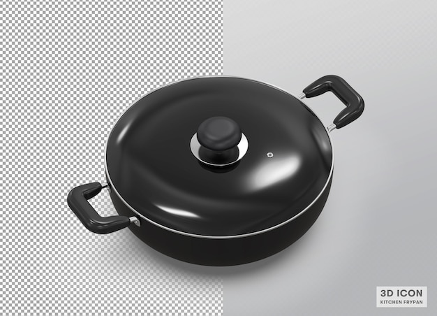 cast iron pan isolated