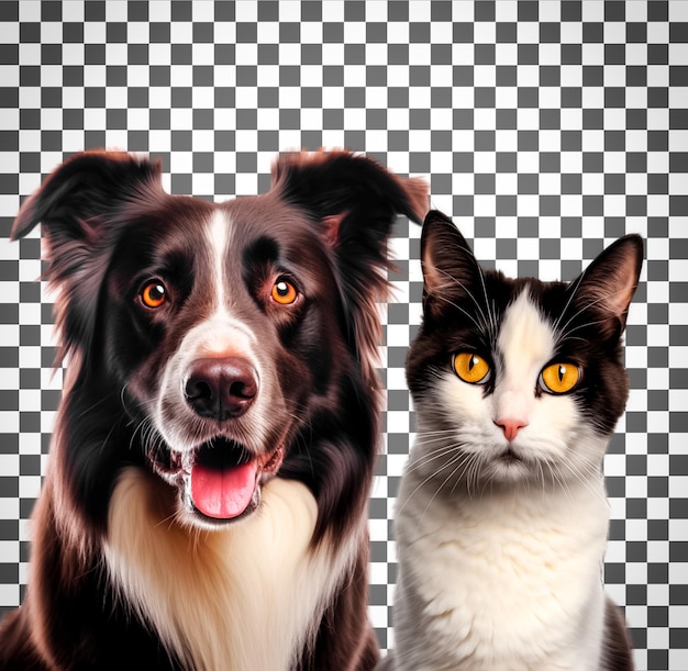 PSD cat and dog no background