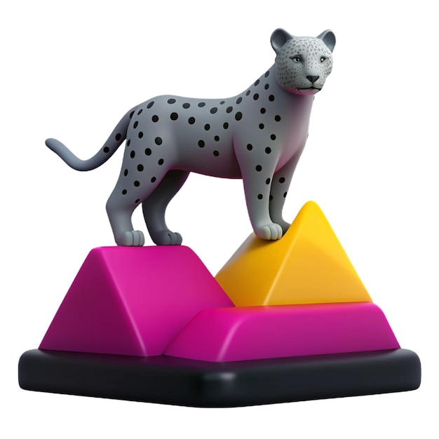 PSD a cat statue is on top of a toy