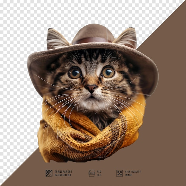 Cat vector image without HD quality background