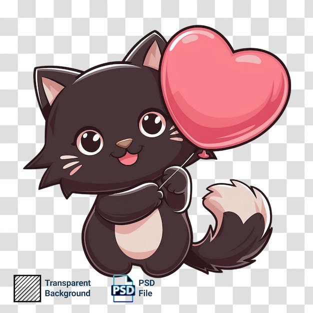 a cat with a heart that says quot love quot on the bottom