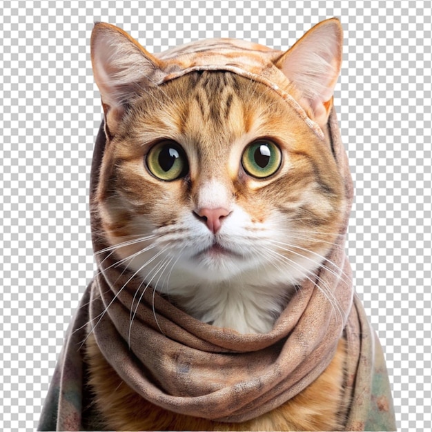 PSD a cat with hijab