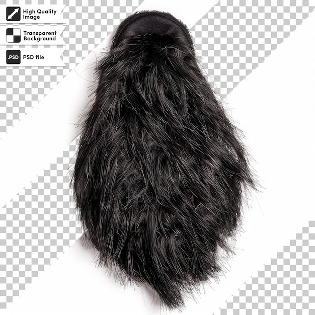 a cats tail is shown on a white background