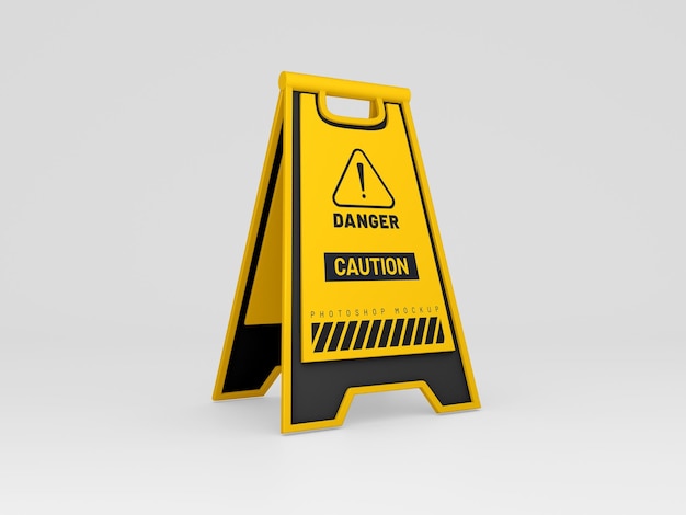 Caution Board mockup