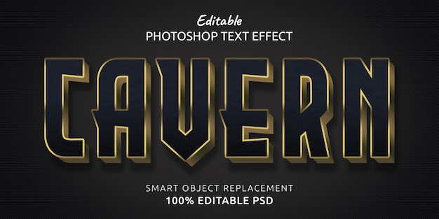 Cavern Editable Text Style Effect