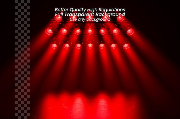 a cd cover with lights and a red background that says better high quality