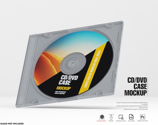 CD DVD Case Mockup