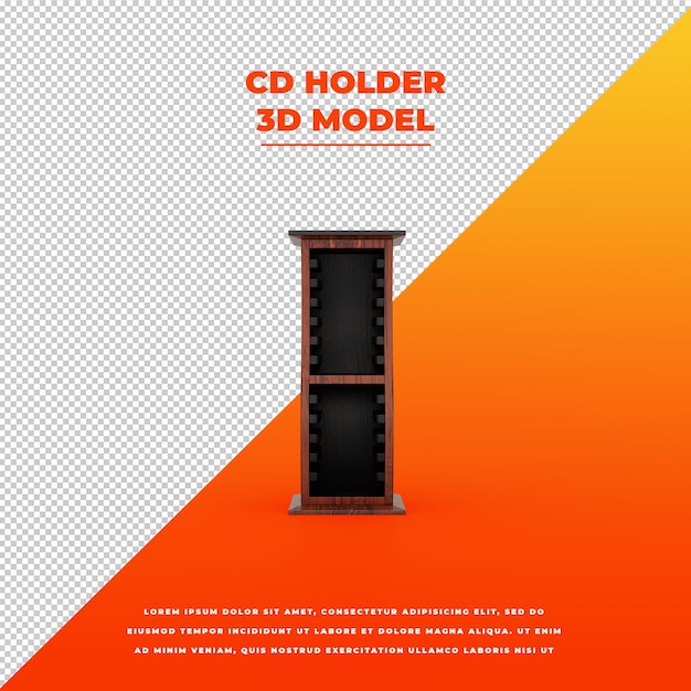 CD holder 3d isolated model