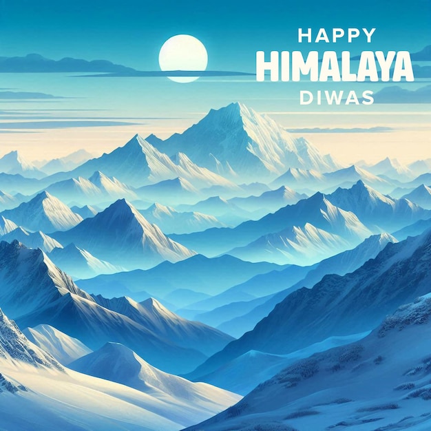 Celebrate Himalaya Diwas PSD Banner Template