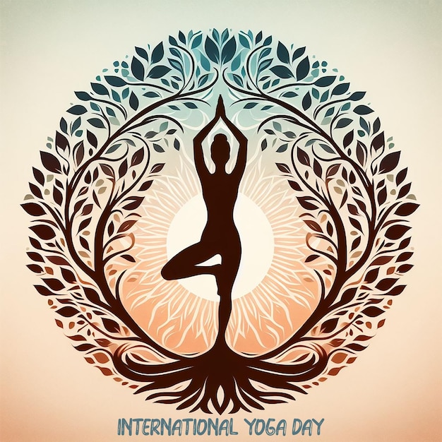 Celebrate international yoga day for social media post