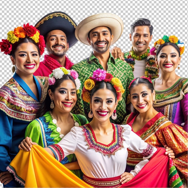 PSD celebrating national hispanic heritage month isolated on transparent background