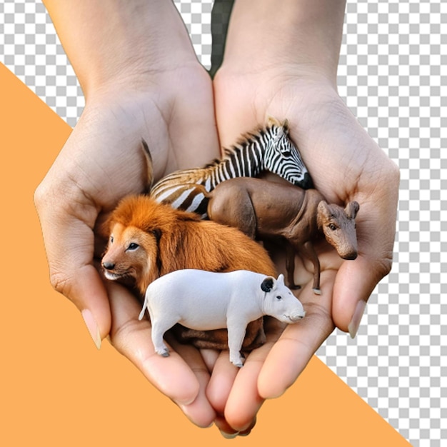 PSD celebrating world animal day png illustrations39