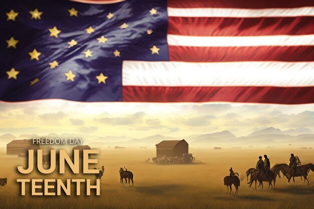 Celebratory Juneteenth PSD Banner Design Template