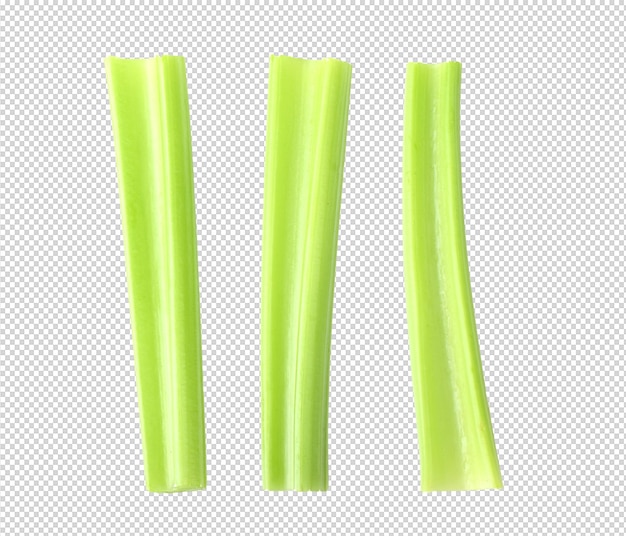 Celery sticks isolated on alpha layer