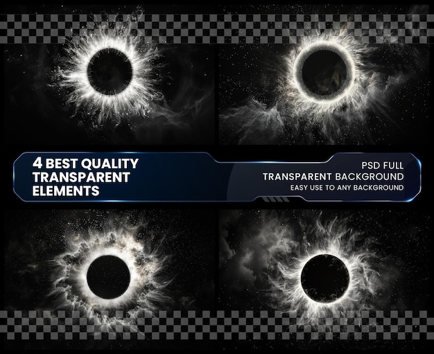 PSD celestial corona like the shimmering halo of light the on transparent background