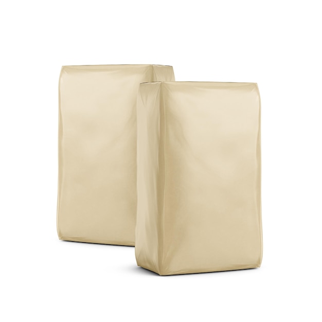 Cement Paper Bag Mockup 3D Rendering