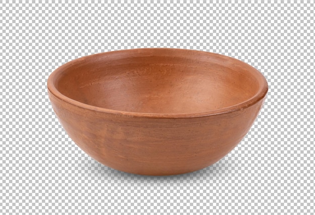 Ceramic bowl isolated on alpha layer