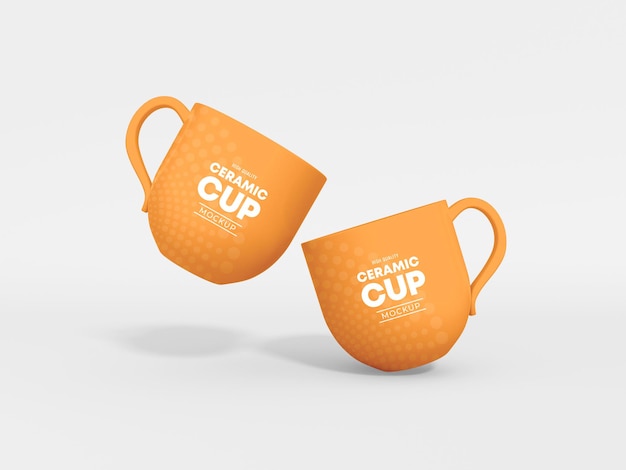 Ceramic Coffee Cup Mockup